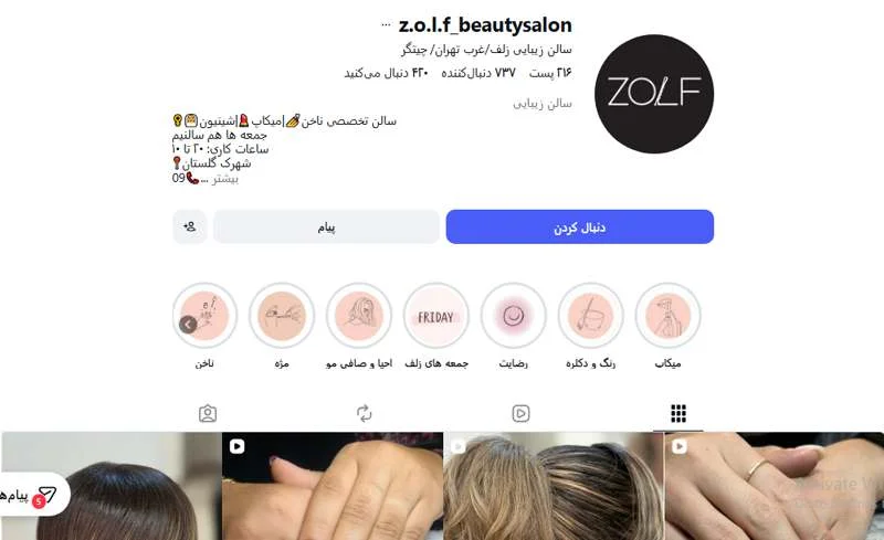 مجموعه زیبایی زلف چیتگر